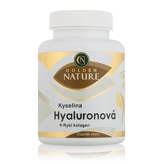 Golden Nature Kyselina Hyaluronová + Rybí Kolagen + Vit. C 100 ks