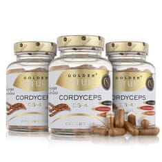 Golden Nature 2+1 Cordyceps sinensis CS-4 50% polysacharidů 300 cps.