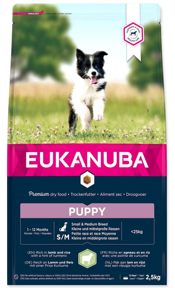 Eukanuba Puppy Small & Medium Breed Lamb 2,5 kg