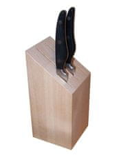 Dřevotvar družstvo Blok na nože C/10 pro 5 ks nožů, 20x9x9 cm masivní buk