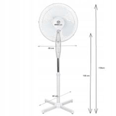 KINGHoff Podlahový Ventilátor 40Cm 40W Kingcool 2122 Bílá