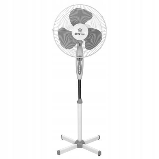 KINGHoff Podlahový Ventilátor 40Cm 40W Kingcool 2122 Bílá