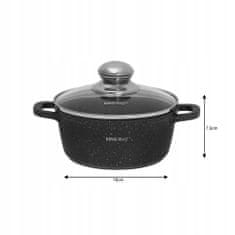 KINGHoff Hrnec s mramorovým povrchem 1,3L 16Cm Kh-1592