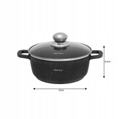 KINGHoff Hrnec s mramorovým povrchem 2,3L 20Cm Kh-1593