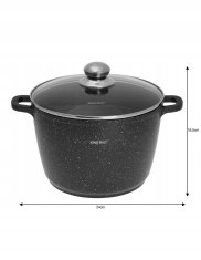 KINGHoff Hrnec s mramorovým povrchem 6,2L 24Cm Kh-1598