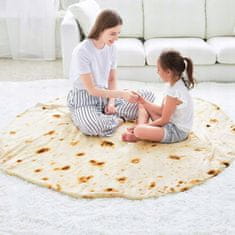 Korbi Velká deka, Tortilla, přehoz na postel 150x150 cm, kulatý