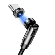 Joyroom magnetický kabel USB / USB-C 2.4A 1.2m, černý