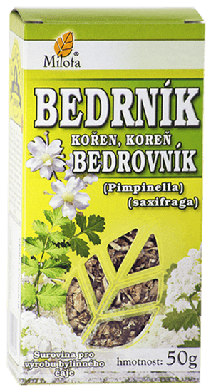 Milota Bedrník obecný kořen 50g Pimpinella saxifraga radix cons.