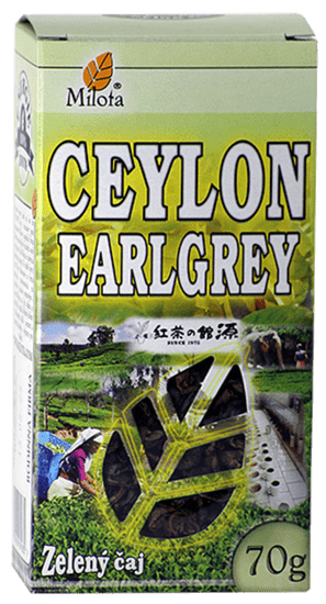 Milota Ceylon green EARLGREY OP 70g Listový čaj zelený