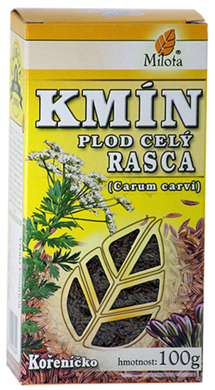 Milota Kmín kořenný plod celý 100g Carum carvi fructus tot.