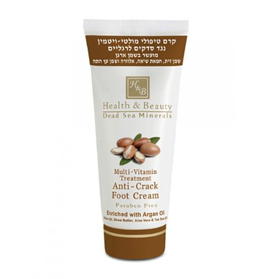 H&B Dead Sea Krém na popraskané nohy ARGAN 180 ml