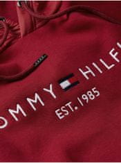 Tommy Hilfiger Červená pánská mikina s kapucí Tommy Hilfiger L