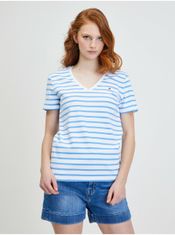 Tommy Hilfiger Modro-bílé dámské pruhované tričko Tommy Hilfiger XS