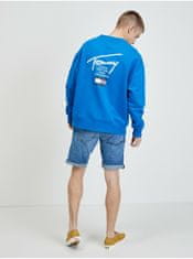 Tommy Jeans Modrá pánská mikina s potiskem Tommy Jeans XL