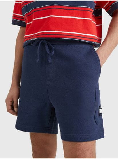 Tommy Jeans Tmavě modré pánské teplákové kraťasy Tommy Jeans