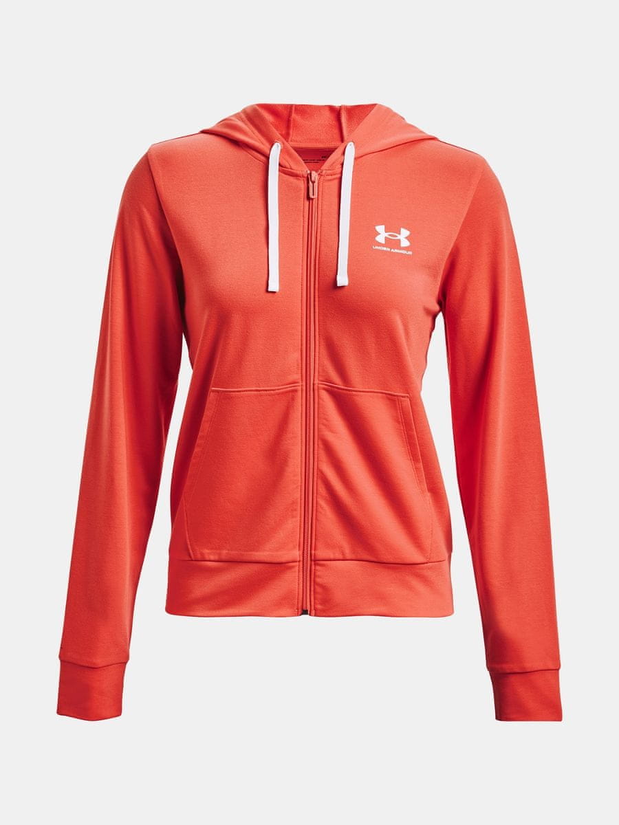  Rival Terry Hoodie-GRN - women's sweatshirt - UNDER ARMOUR  - 46.89 € - outdoorové oblečení a vybavení shop