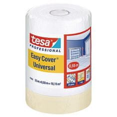 Krycí fólie tesa Pro Easy Cover Universal, 550 mm, L-33 m, malířská, s lepicí páskou, transparentn