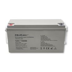 Qoltec Baterie AGM | 12V | 150Ah | max. 2250A