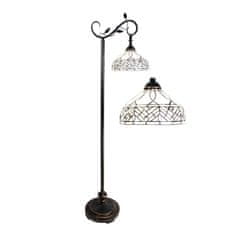 Clayre & Eef Stojací lampa Tiffany ART DECO 5LL-6245