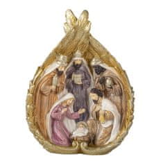 Clayre & Eef Dekorativní figurka svaté rodiny se třemi králi 6PR4700