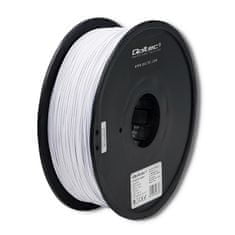 Qoltec Tisková struna (filament) 3D | PLA PRO | 1,75 mm | 1 kg | studená bílá