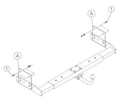 Umbra Rimorchi 2POSITIONS LOWERING KIT AL-KO FRAMES AND CAMPER WITH EXISTING EXTENSION BARS