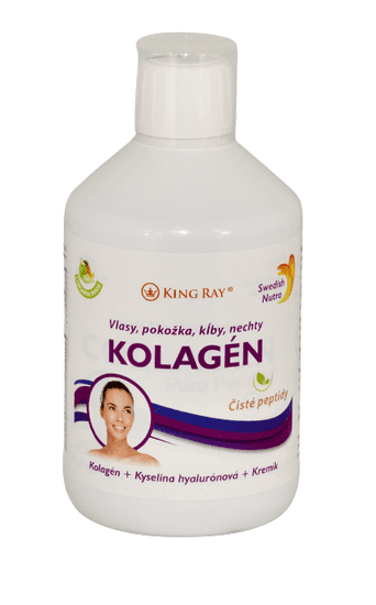 Swedish Nutra Collagen 10 000 Pure Peptide hovězí kolagen 500 ml Směs ovocných šťáv (přírodní) + Glykosidy Steviolu