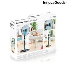 InnovaGoods Stojanový ventilátor, 50 W, černomodrý