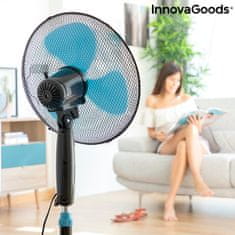 InnovaGoods Stojanový ventilátor, 50 W, černomodrý