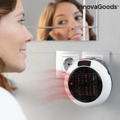 InnovaGoods Keramický teplovzdušný ventilátor do zásuvky s dálkovým ovládáním, 600 W