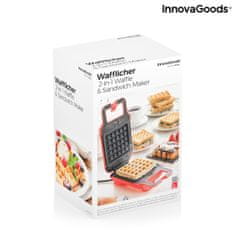 InnovaGoods Vaflovač a sendvičovač s recepty 2 v 1 Wafflicher