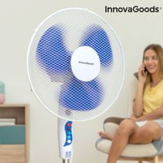 InnovaGoods Stojanový ventilátor, 50 W, modrobílý