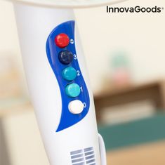 InnovaGoods Stojanový ventilátor, 50 W, modrobílý