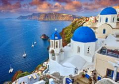 ENJOY ENJOY Puzzle Santorini - Výhled na lodě, Řecko 1000 dílků