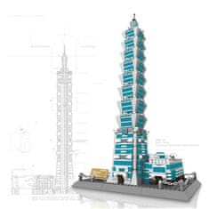 Wange Wange Architect stavebnice Mrakodrap Taipei 101 kompatibilní 1512 dílů