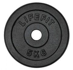 LIFEFIT Kotouč LIFEFIT 5kg, kovový, pro 30mm tyč