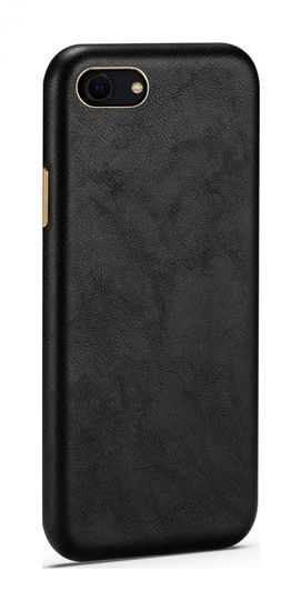 TopQ Kryt Soft Leather iPhone SE 2022 černý 75371