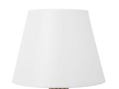 Beliani Bílá dřevěná stolní lampa AGUEDA