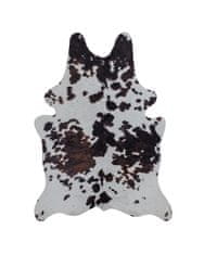 Flair Kusový koberec Faux Animal Cow Print Black/White 155x195 tvar kožešiny