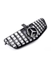 Protec  Přední maska Mercedes W212 2009-2013 černá, chromový znak