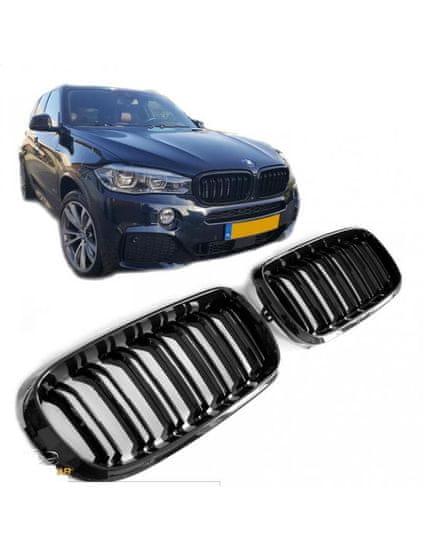 Protec  Přední maska BMW F15/16 X5/X6 2014-2020, černá lesklá