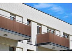 My Best Home Balkonová zástěna OSLO hnědá, výška 100 cm, šířka různé rozměry MyBestHome Rozměr: 100x700 cm rozteč 25 cm