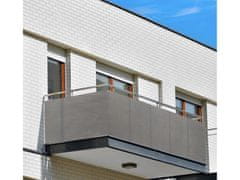 My Best Home Balkonová zástěna OSLO šedá, výška 110 cm, šířka různé rozměry MyBestHome Rozměr: 110x400 cm rozteč 50 cm