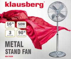 KLAUSBERG Ventilátor Stojací 40Cm 50W Kb-7539