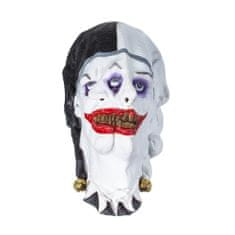 Korbi Profesionální latexová maska, klaun se dvěma tvářemi, Halloween