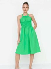 Trendyol Světle zelené šaty na ramínka Trendyol S
