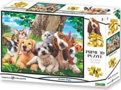 Prime 3D  Puzzle Psí kamarádi 3D 48 dílků