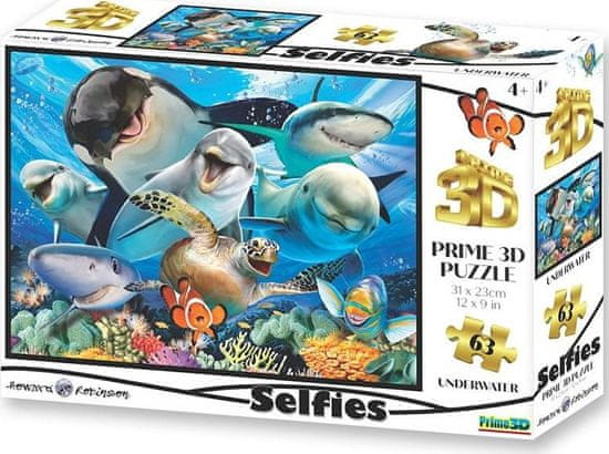 Prime 3D  Puzzle Podvodní selfie 3D 63 dílků