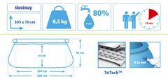 Bestway Bazén Fast Set 3,05 x 0,76 m - 57266