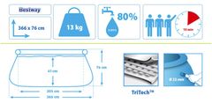 Bestway Bazén Fast Set 3,66 x 0,76 m - 57273